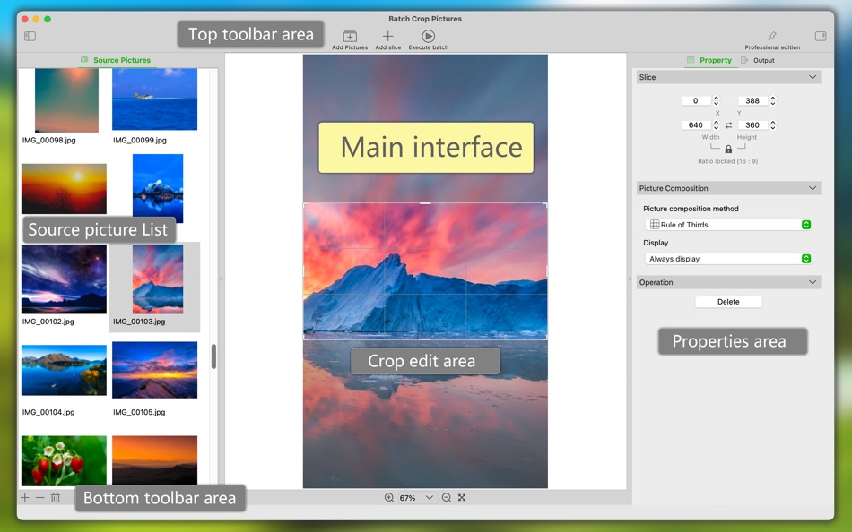 #2. Batch Crop Pictures (macOS) Podle: 军 龙