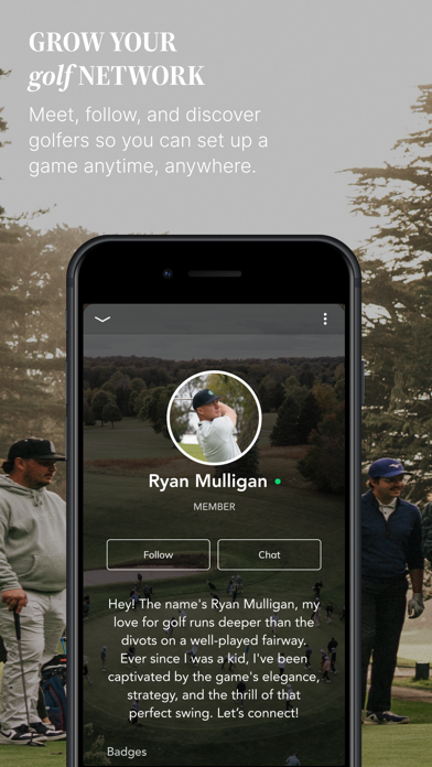 The Random Golf Club App Screenshot