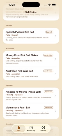 SaltGuide screenshot