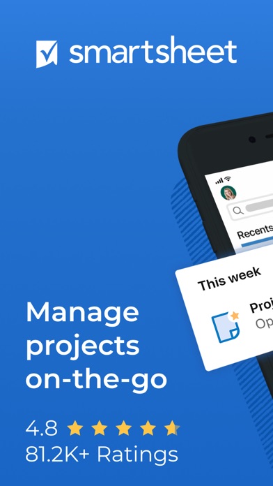 Smartsheet: Projects & Teams Screenshot