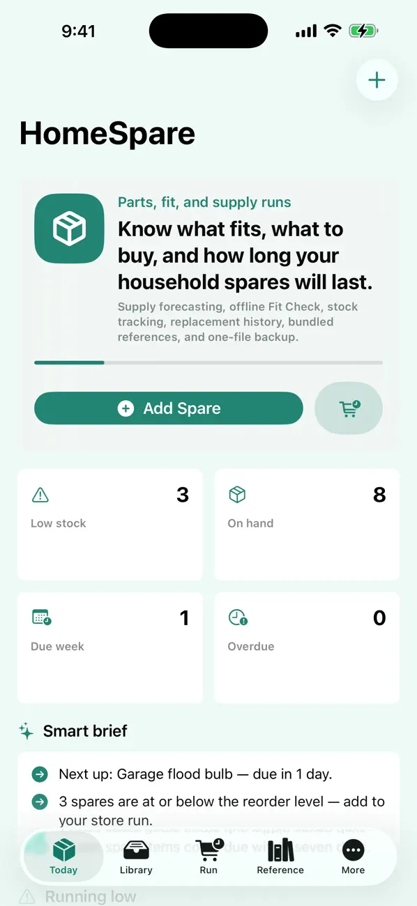 Screenshot #1 pour HomeSpare