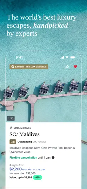 Luxury Escapes: Travel Deals screenshot 1