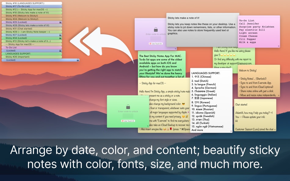 #5. Sticky Notes – Note Widget (macOS) 由: AppYogi Software