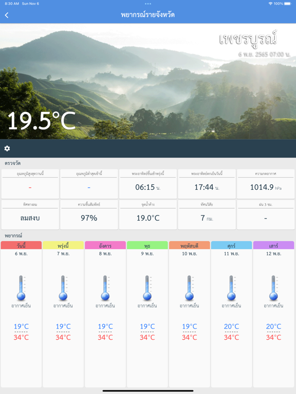 Screenshot #4 pour Thai Weather