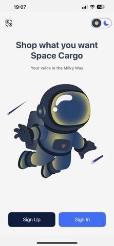 SpaceCargo App screenshot