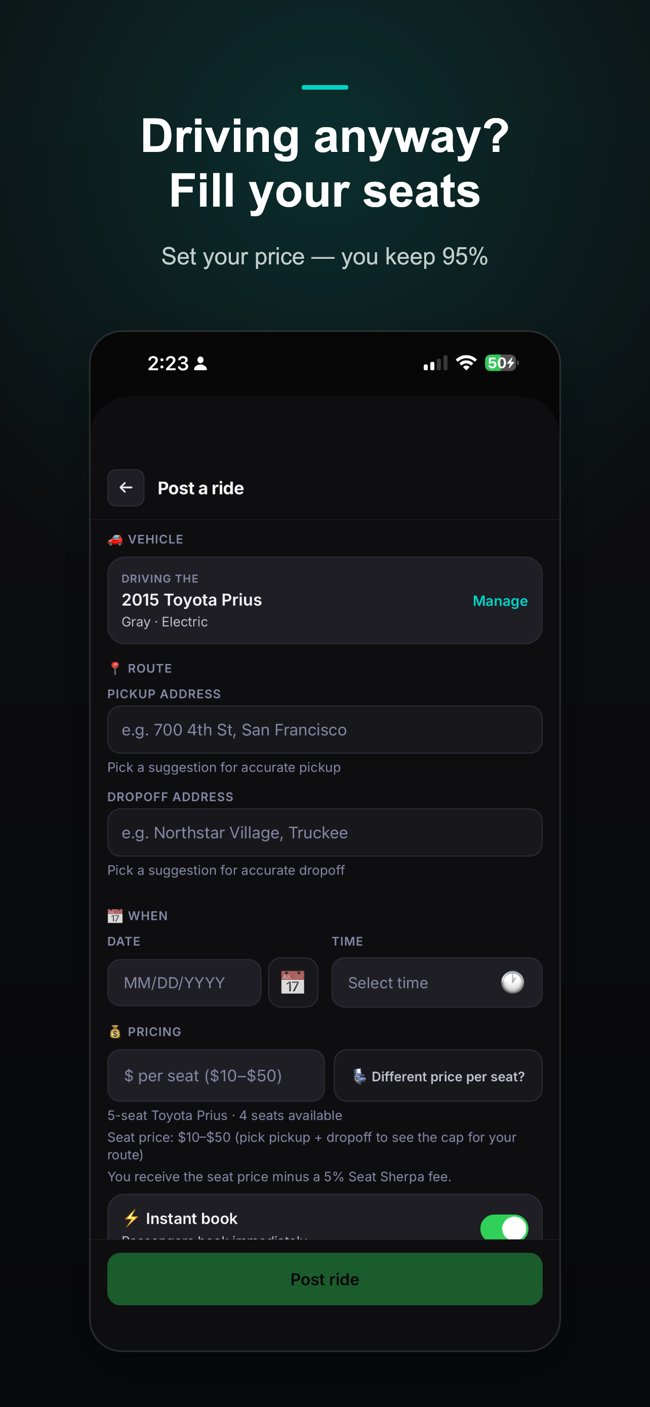 Seat Sherpa screenshot 4