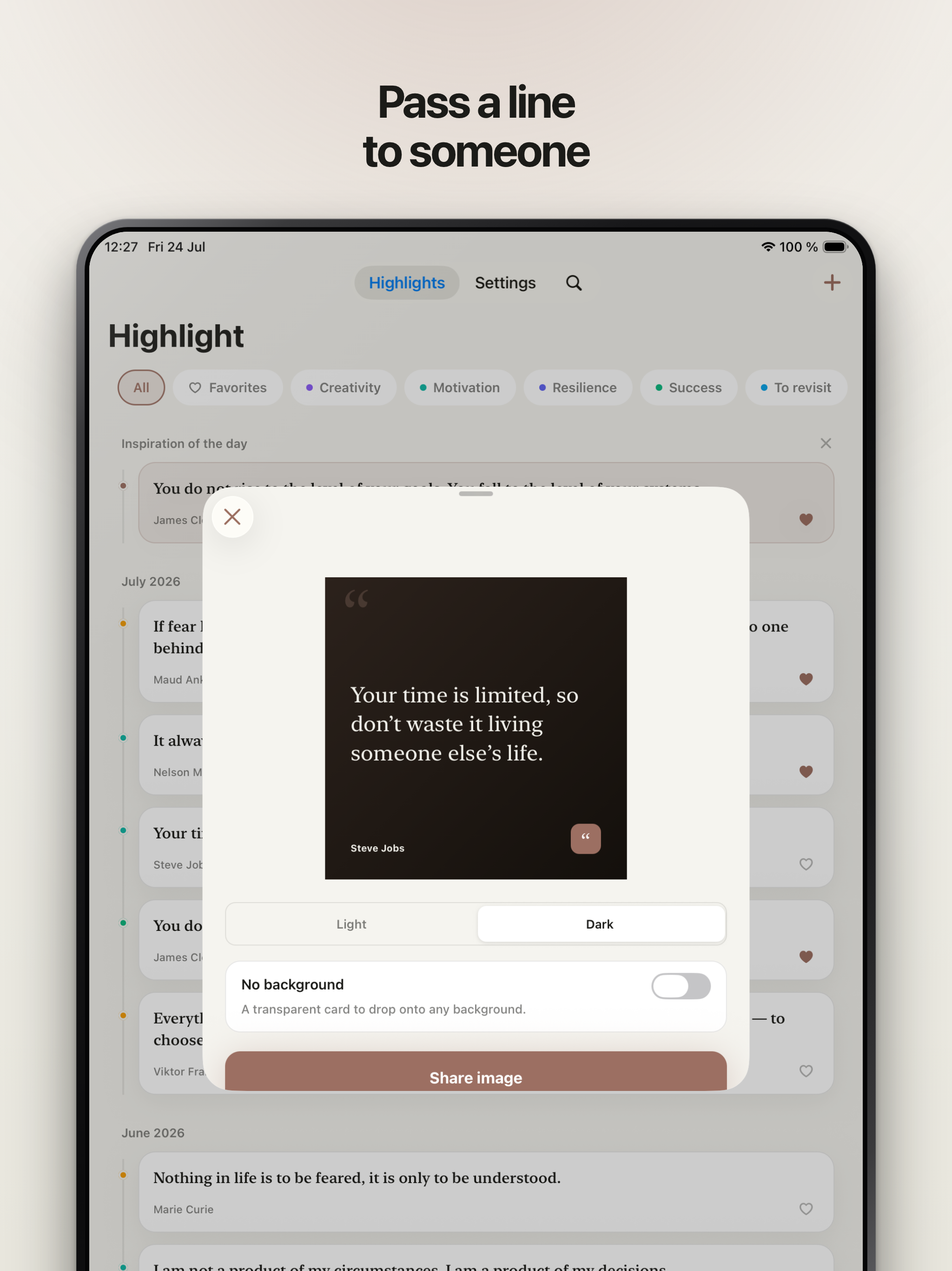 Highlight: Quotes & Ideas screenshot 13