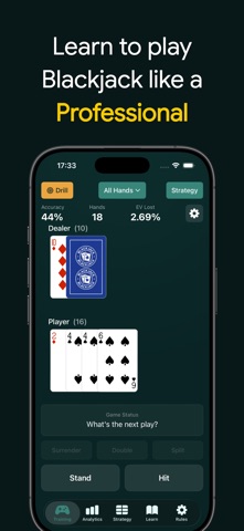 Learn Blackjack - 21 Trainer Screenshot 1 of 5