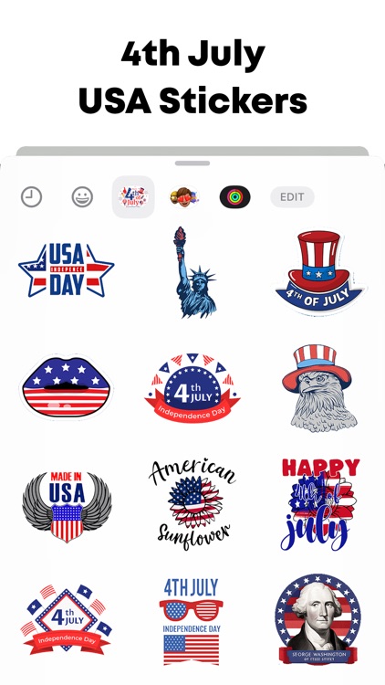 4th July USA Stickers
