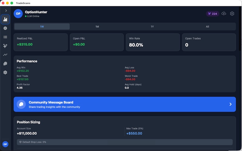 TradeScans Desktop screenshot