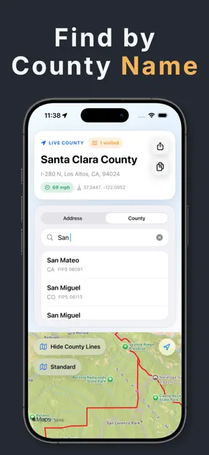 County Names & Lines screenshot 3