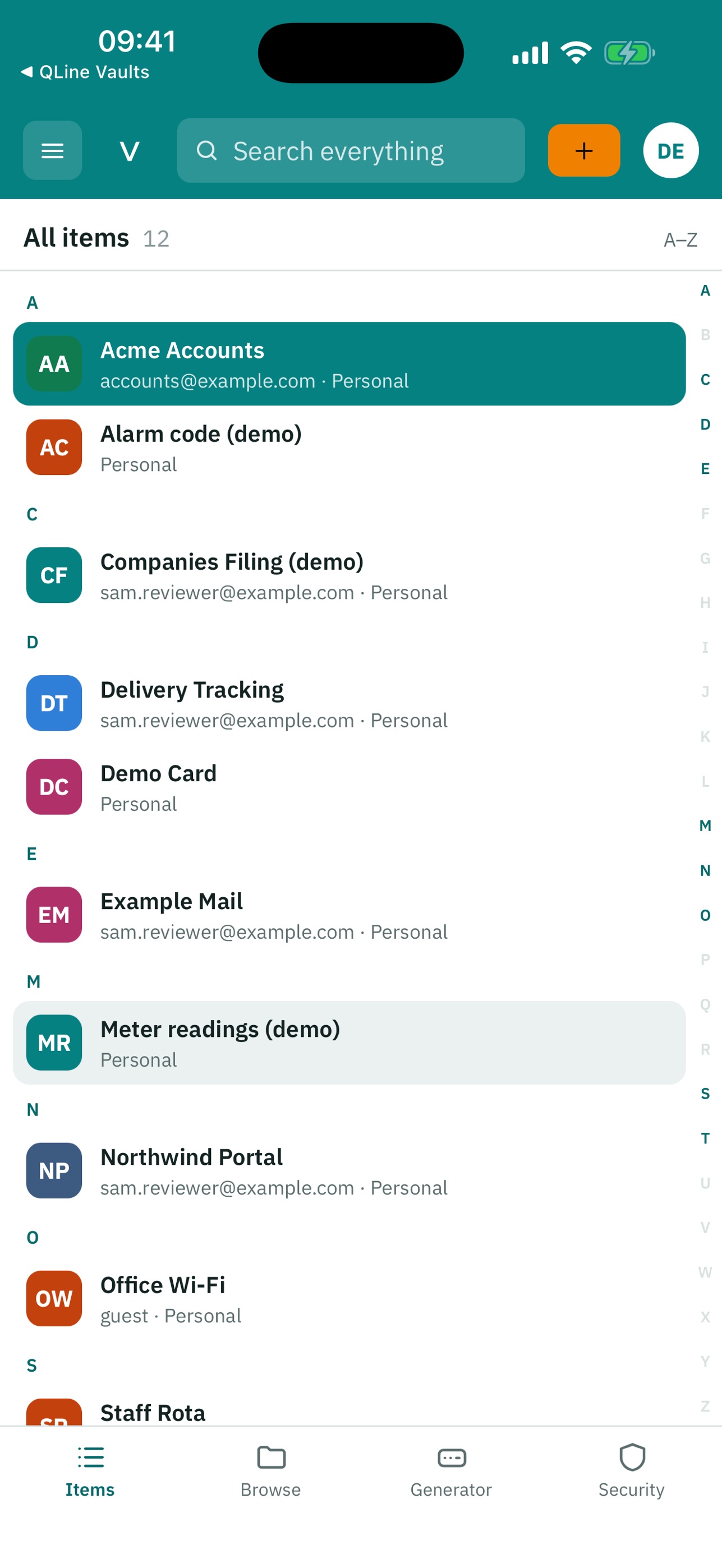 Screenshot 1 of QLine Vaults