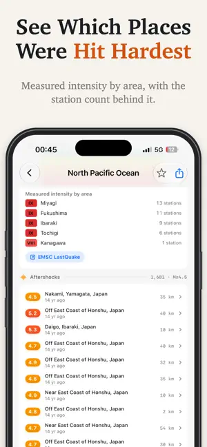 Sismy: Live Earthquake Tracker screenshot 4