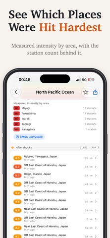 Sismy: Live Earthquake Tracker Screenshot 4 of 7