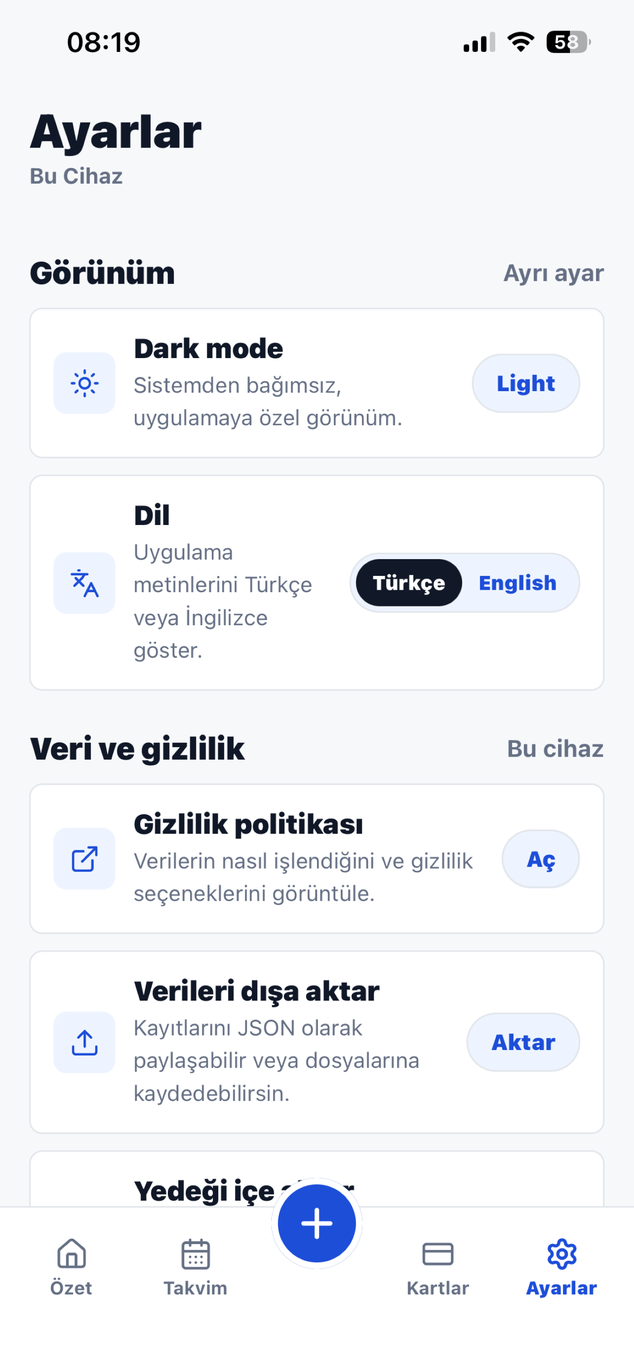 Gelir Gider: Personal Budget screenshot 5