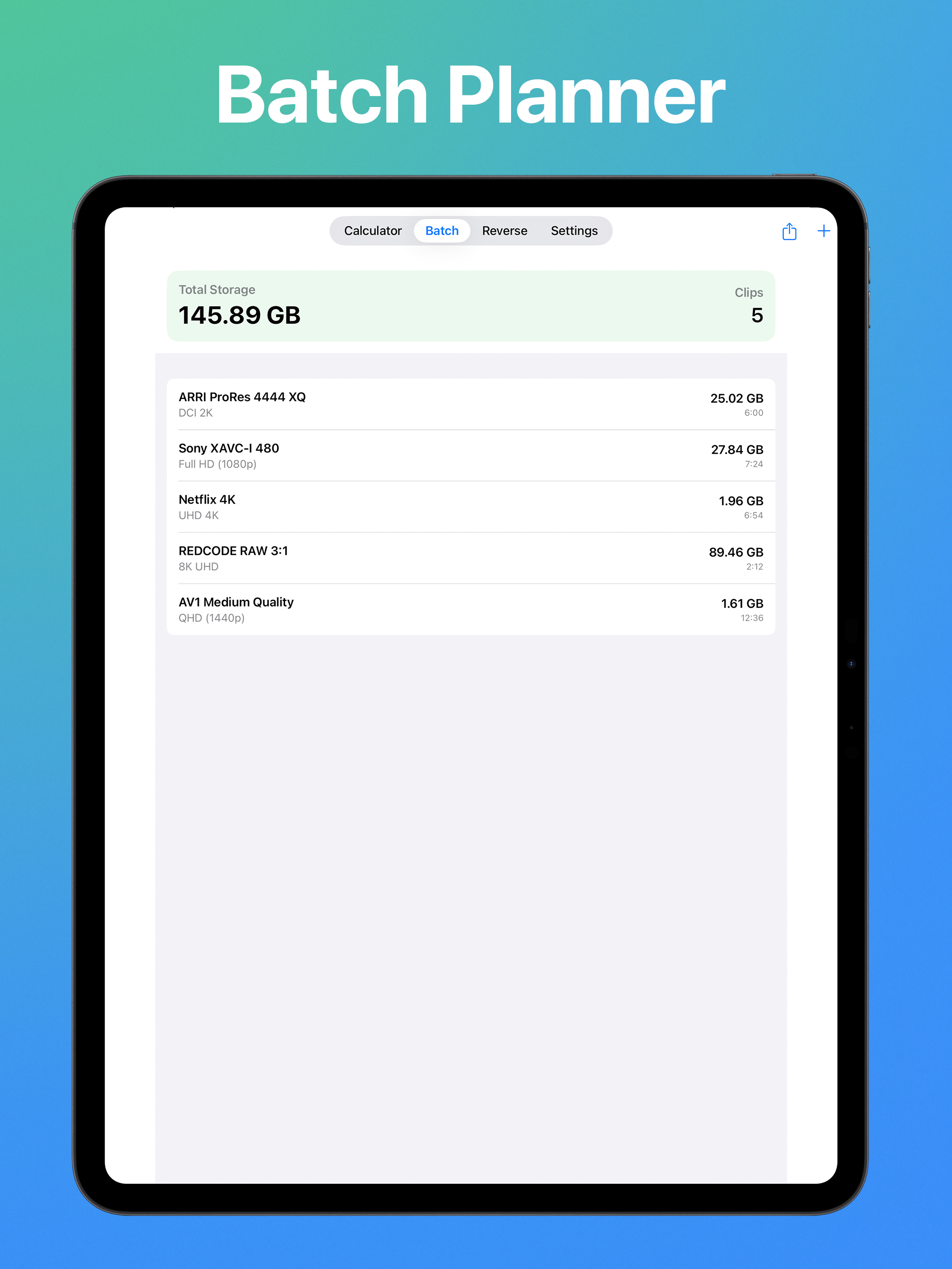 Video Size Calculator Pro