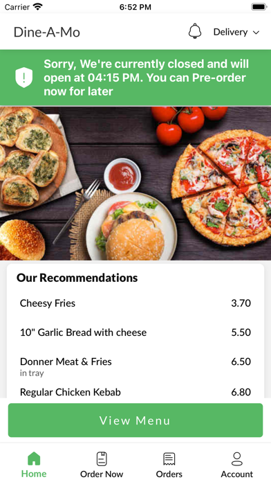 DineAMo Screenshot