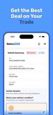 Below MSRP screenshot