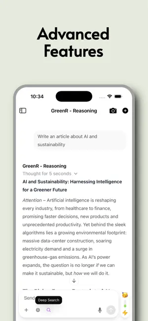 GreenPT - Sustainable AI Chat screenshot 3