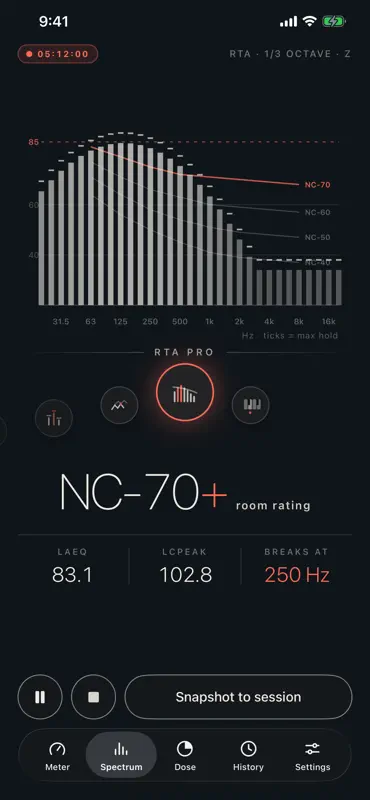 Sonomètre Sonolab: Decibel dB screenshot 3 of 9
