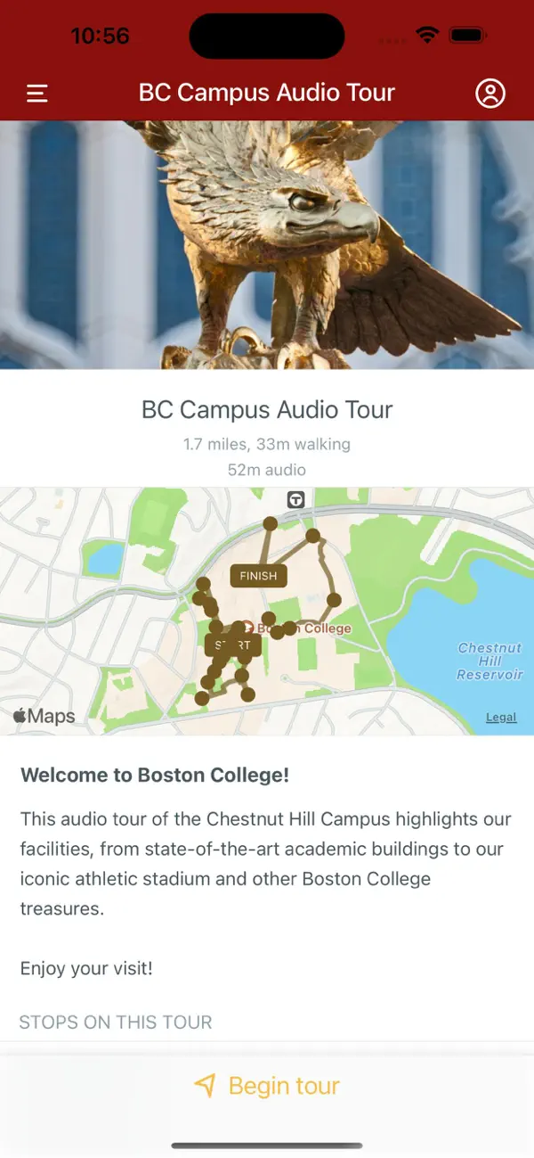 Screenshot #1 pour Boston College Welcome
