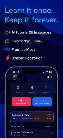 Brainbank - AI Flashcards screenshot