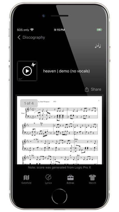 MINH iPhone screenshot 6 - Music app