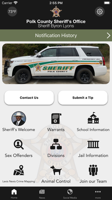 Polk County Sheriff TX Screenshot