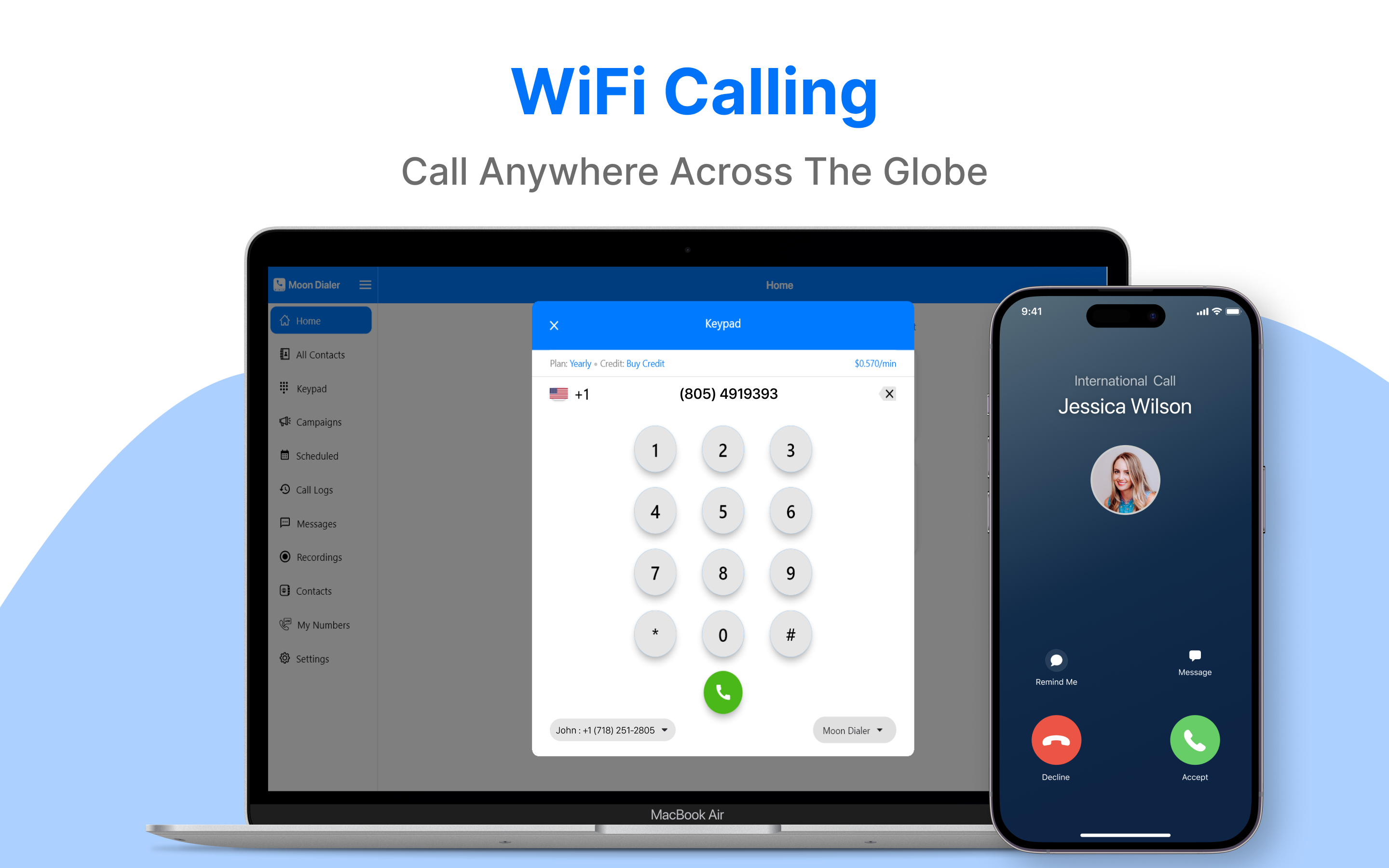 WiFi Calling App : Moon Dialer