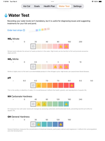 Koi Cal Pond Care + Health AI iPad screenshot