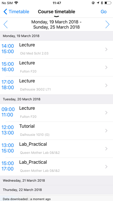 University of Dundee Screenshot