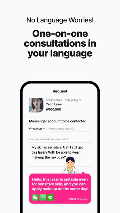 YeoTi, Korean Skin Clinic App Screenshot