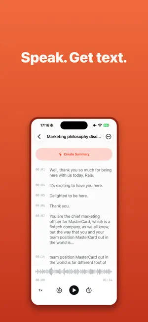 Tapes - Offline Voice to Text screenshot 1