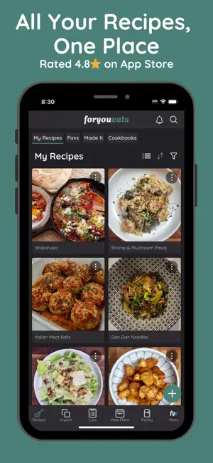 Foryoueats: Recipe Manager screenshot 1