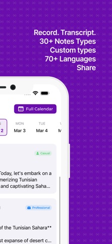 Transcripta - AI Voice Notes screenshot
