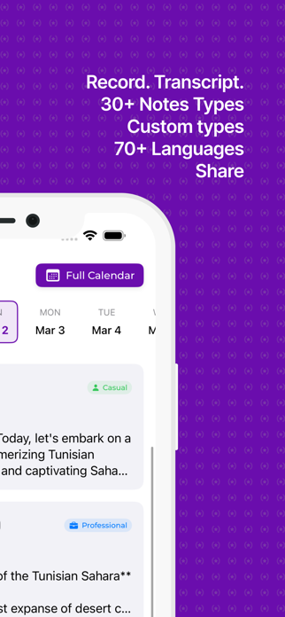 Transcripta - AI Voice Notes Screenshot 6 of 7
