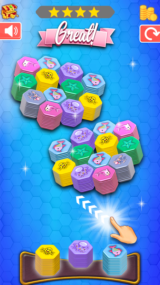 #3. Hexa Sort Merge Puzzle Game 3D (iOS) Av: Zaheer Abbas