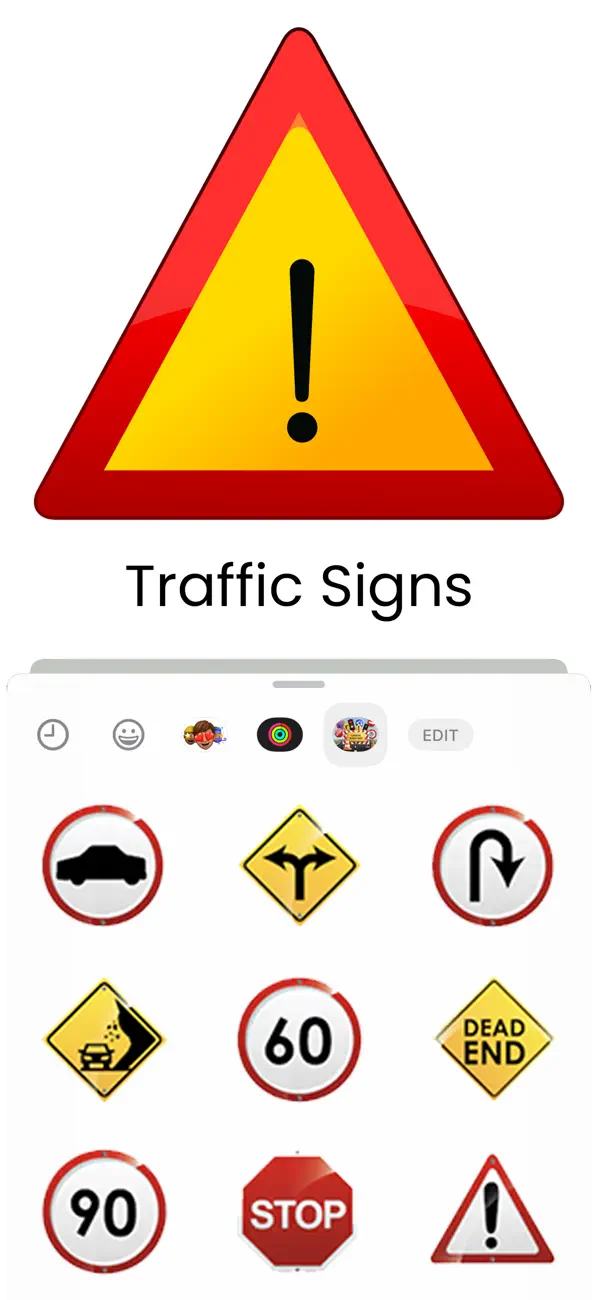 Screenshot #2 pour Traffic Signs Stickers!!