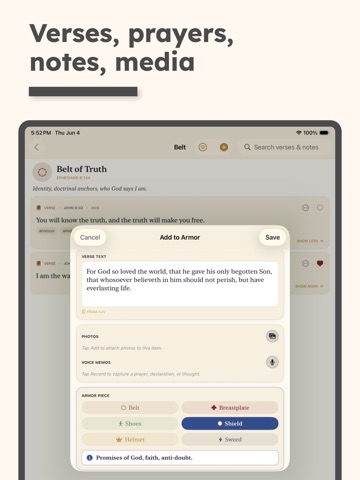 Armor Of God: Bible & Prayer iPad screenshot