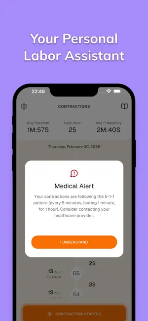 Contraction Timer: Counter screenshot 2