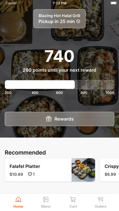Blazing Hot Halal Grill iPhone screenshot 1 - Food & Drink app