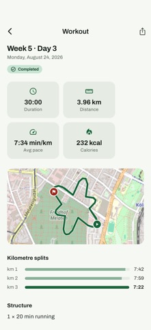 StartRunning: Zero to 5K Screenshot 3 of 6