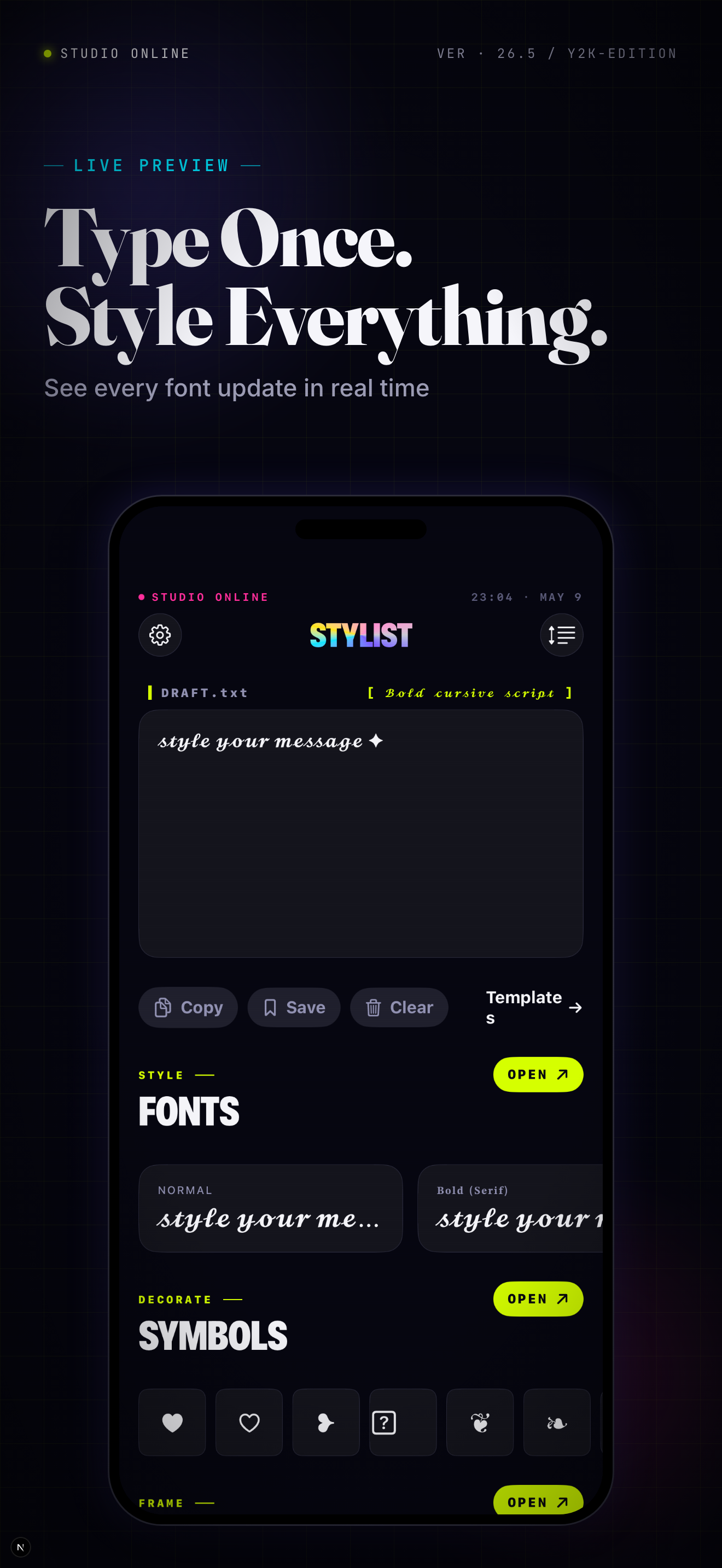 Fonts: Fancy & Stylish Text