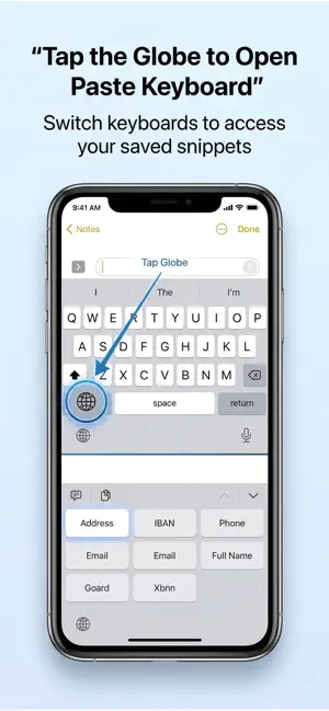 Clipboard Paste: Keyboard screenshot 1