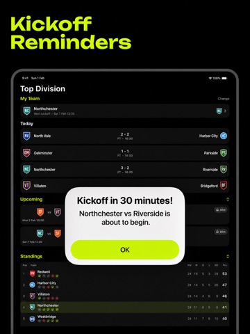 Kickoff LIVE iPad screenshot
