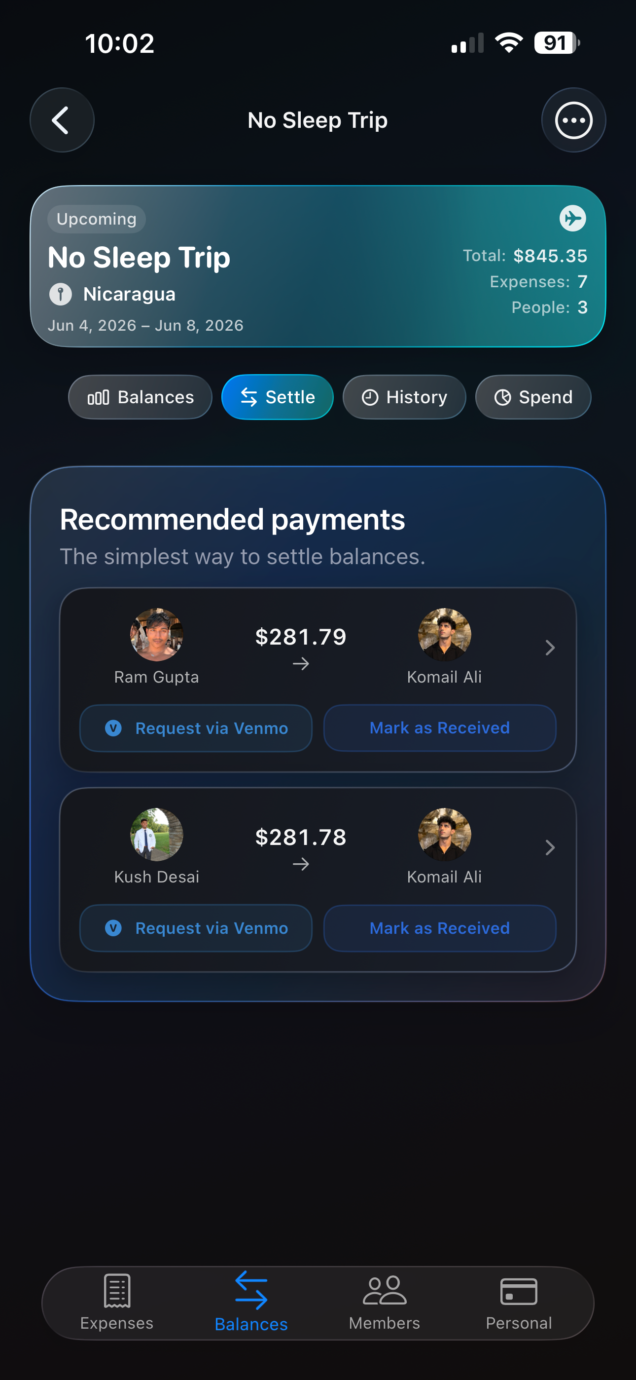 Dyced: Split Bills & Trips screenshot 5
