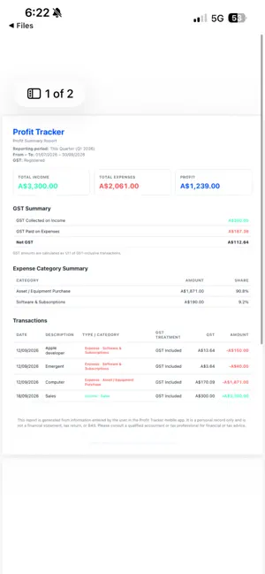 Profit Tracker Simple screenshot 4