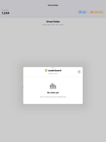 SwipEat iPad screenshot
