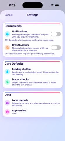 App screenshot