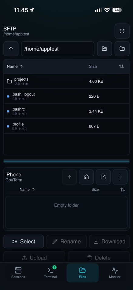 #3. GpuTerm (iOS) Od: SANGHAK LEE